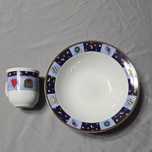 Charming Christmas Bowl & Espresso cup